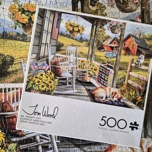 Buffalo Games 500 Piece Puzzle - Country Porch Scene